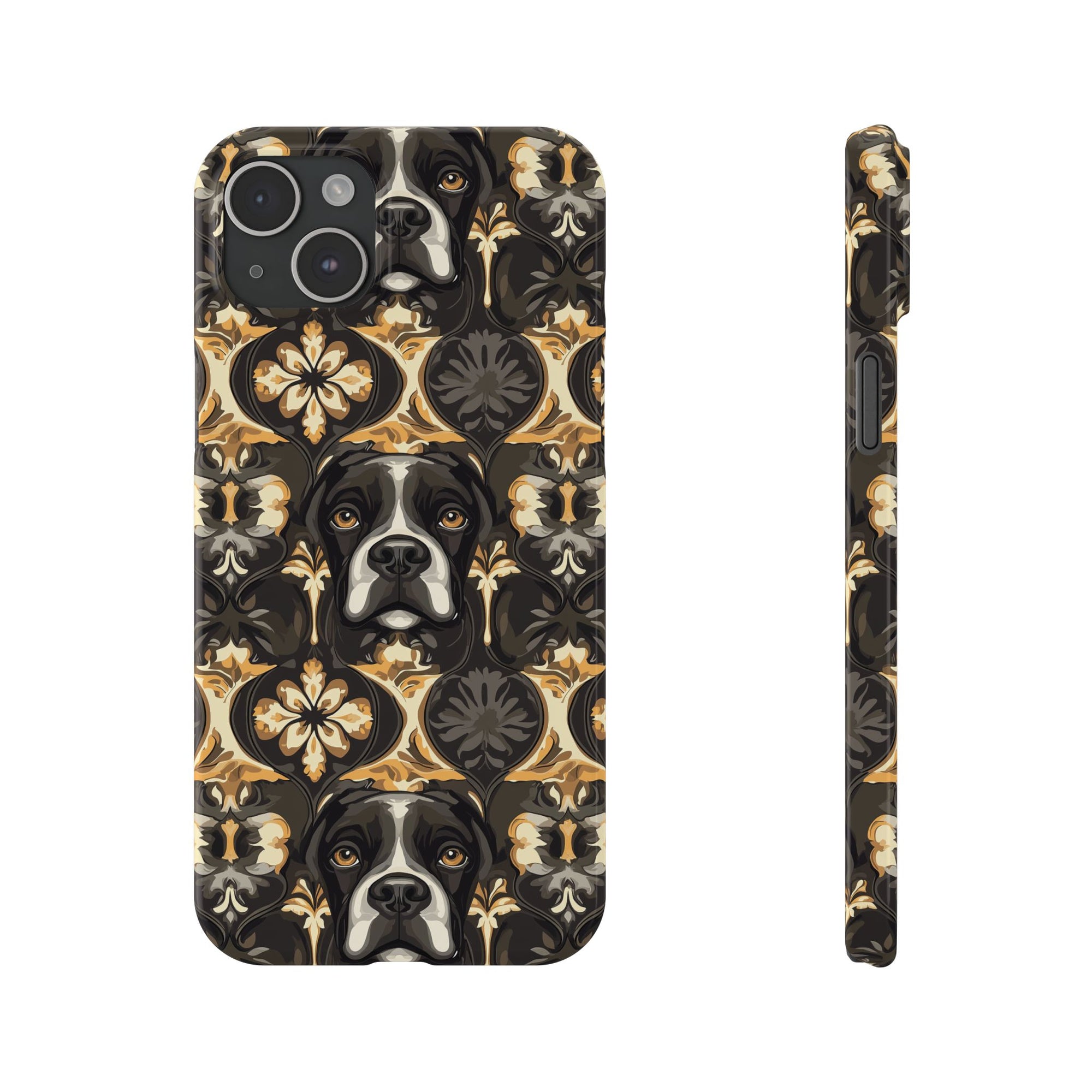 Manor Pup Boxer Royale Slim Phone Cases