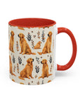 Golden Glamour Paws - Luxe Licks for Regal Retrievers Accent Coffee Mug