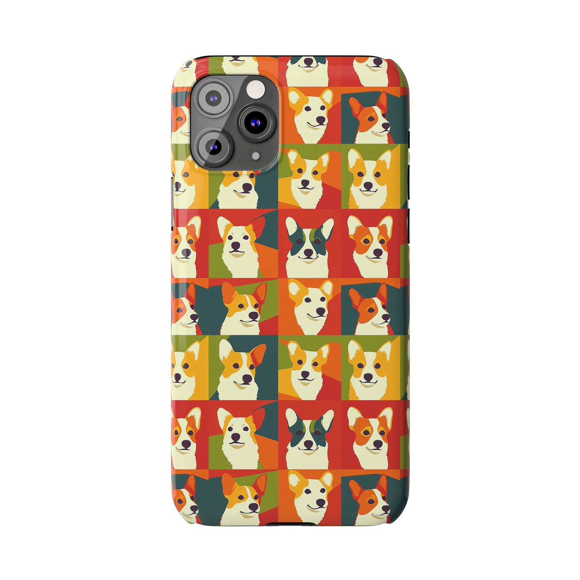 Corgi Chic Popart Pup Slim Phone Cases