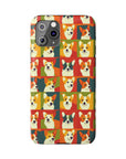 Corgi Chic Popart Pup Slim Phone Cases