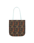 Dapper Dachshund Embroidery Elegance Canvas Tote Bag