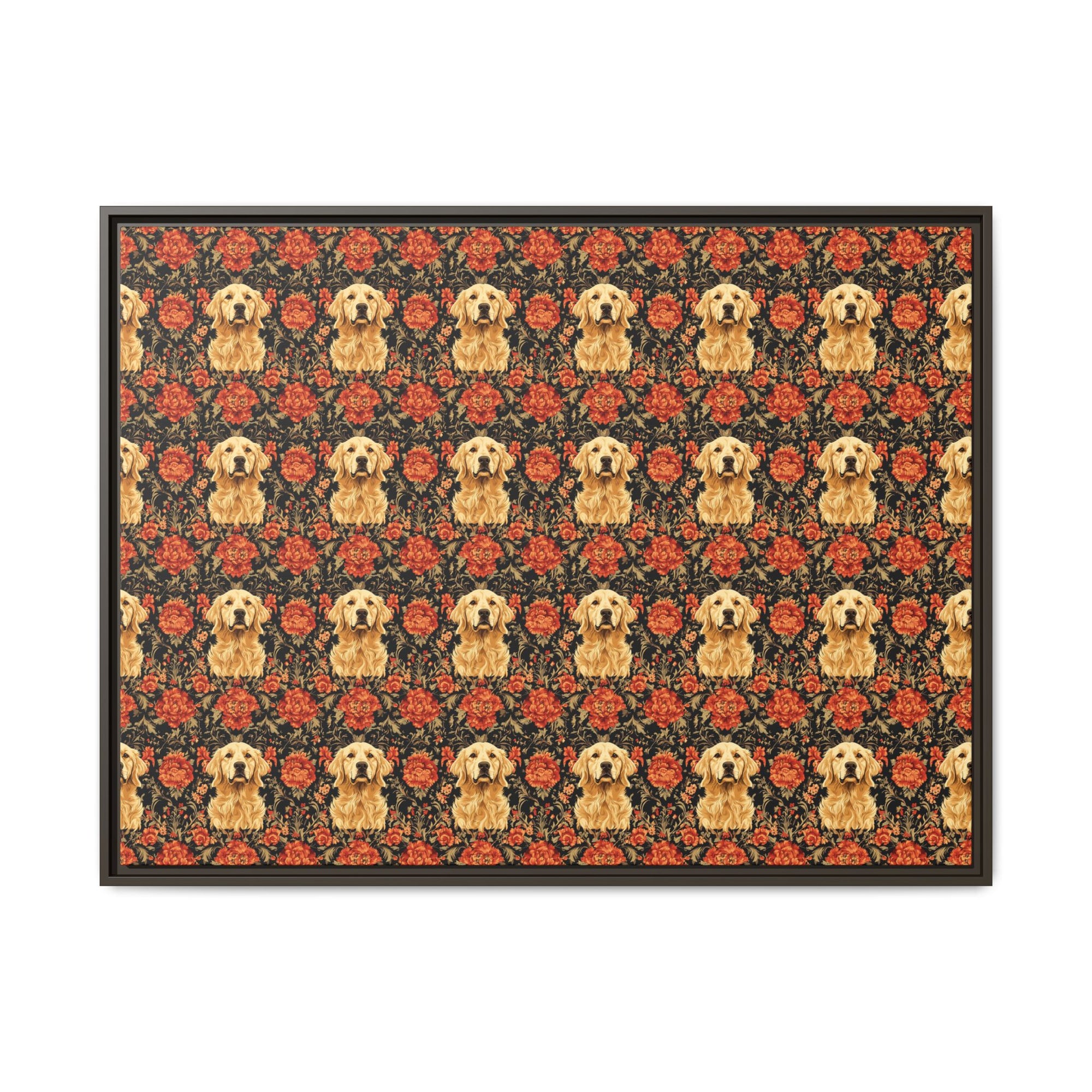 Golden Pawsatronic Tapestry Matte Canvas, Framed