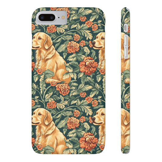 Blooming Goldie Glam Slim Phone Cases