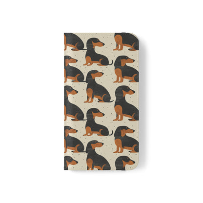 Whimsical Dachsund Dreamcatcher Flip Cases