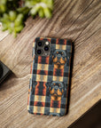 Pawsome Rottweiler Royalty Plaid Slim Phone Cases