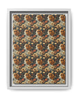 Beagle Blossoms Matte Canvas, Framed