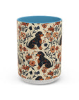 Blossoming Dachshunds Delight Accent Coffee Mug