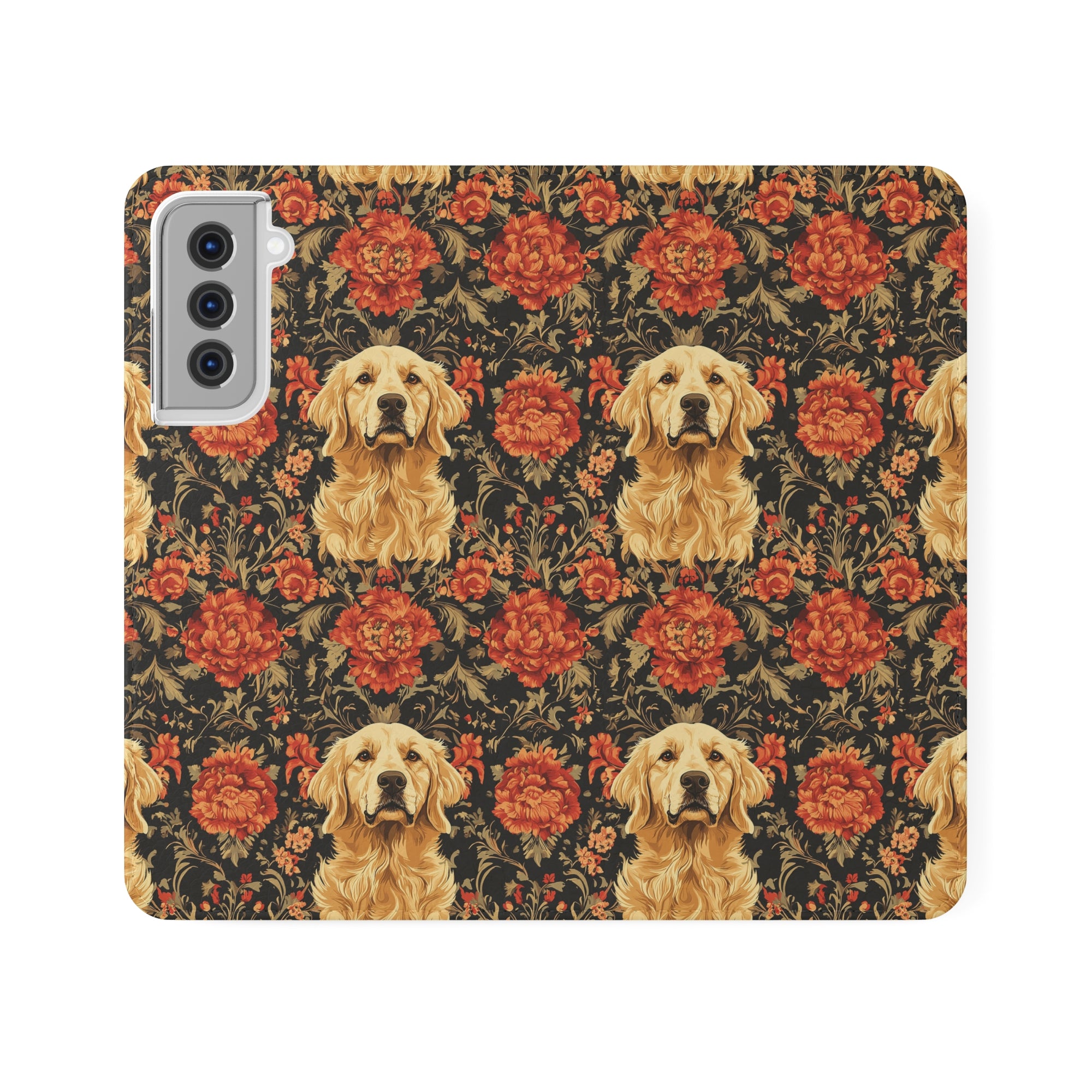 Golden Pawsatronic Tapestry Flip Cases