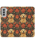 Golden Pawsatronic Tapestry Flip Cases