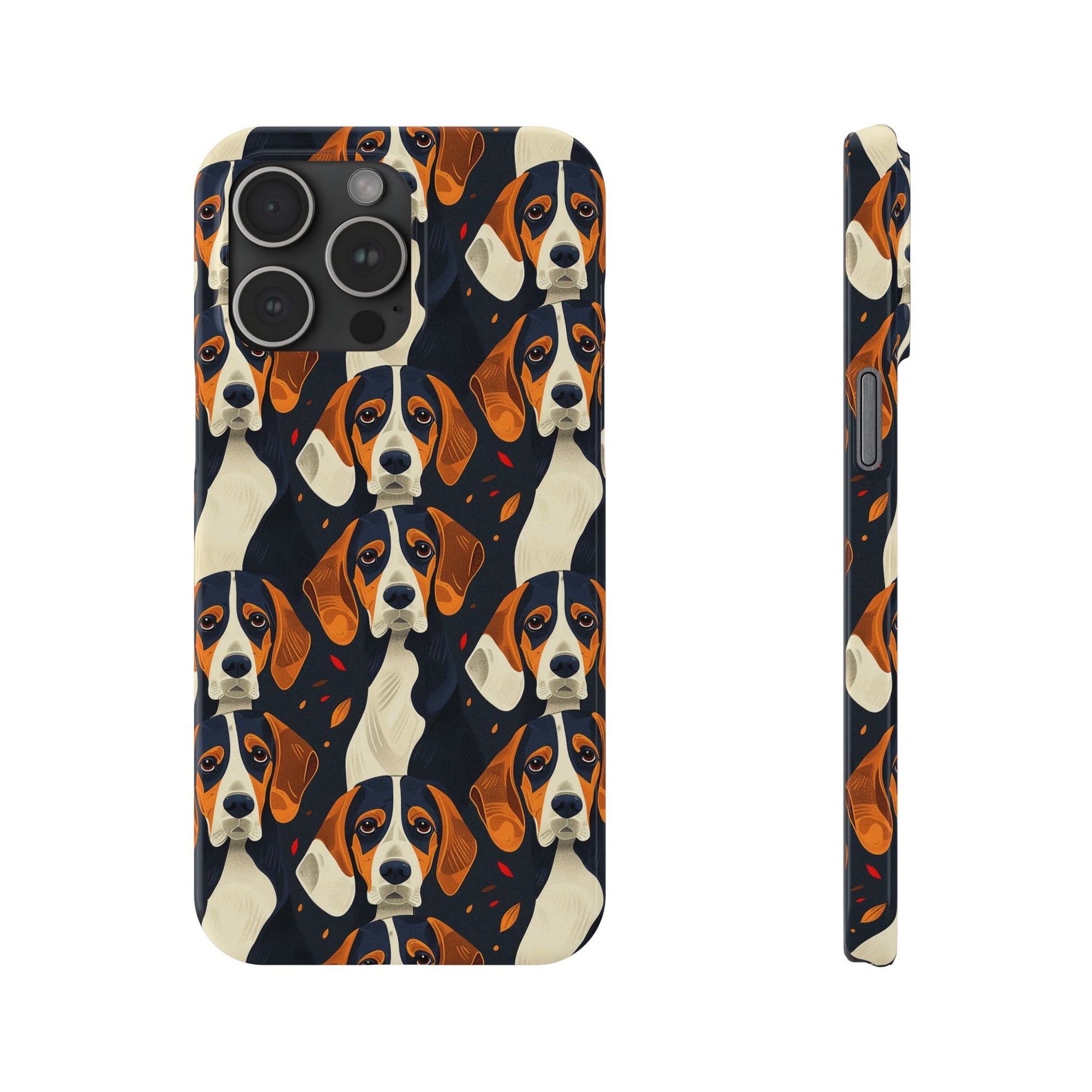 Beagle Glimmer Gaze Glamour Slim Phone Cases