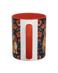 Floral Pawsome Dachsund Delight Accent Coffee Mug