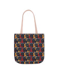 Chic Canine Checkmate - Frenchie Edition Canvas Tote Bag