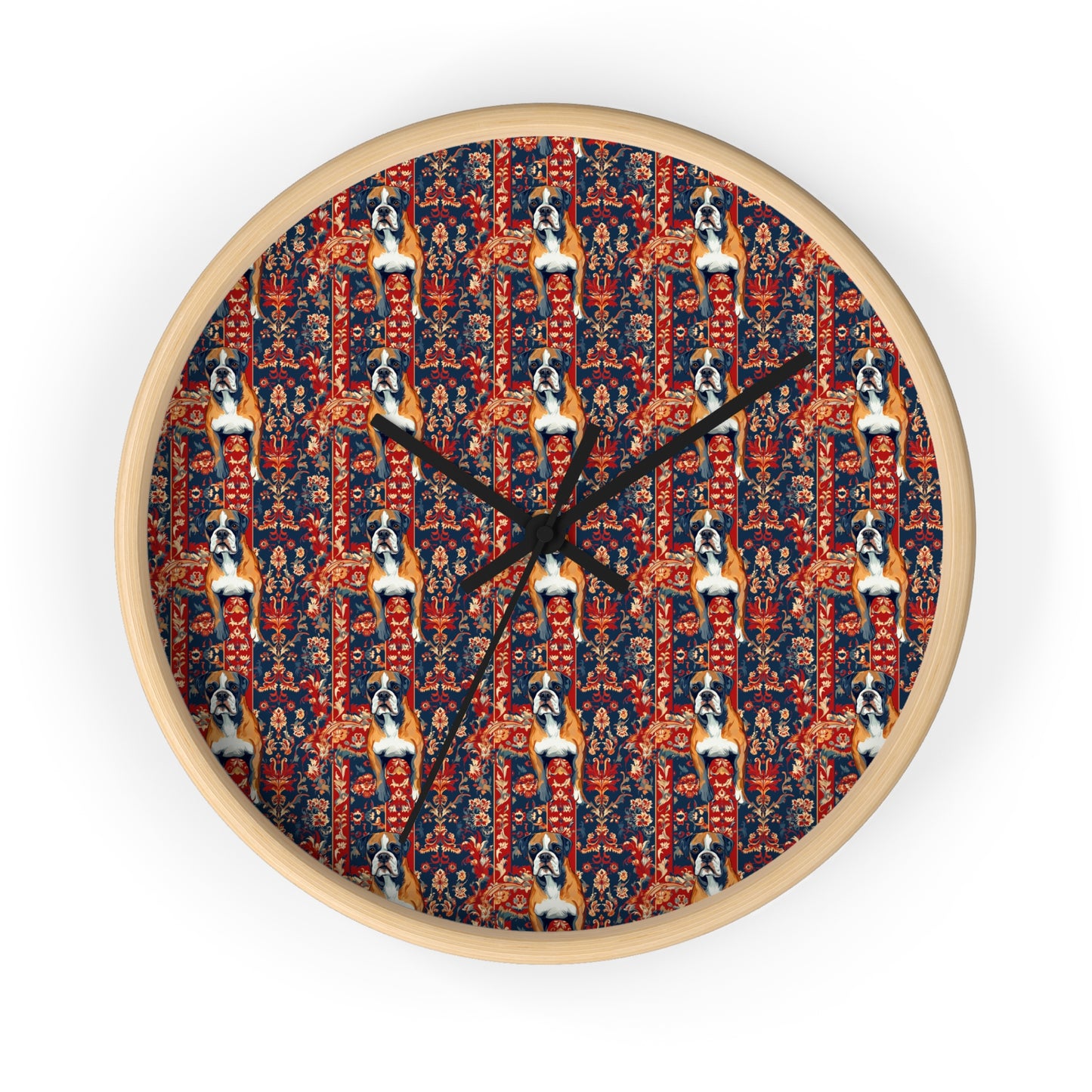 Boxer Blossom Tapestry Delight Wall Clock