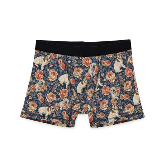 Blooming Bulldog Beauty Men's Boxers