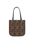 Dapper Dachshund Embroidery Elegance Canvas Tote Bag