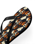 Beagle Glimmer Gaze Glamour Flip Flops