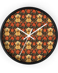 Golden Pawsatronic Tapestry Wall Clock