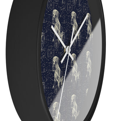 Celestial Boxer Bliss Wall Clock