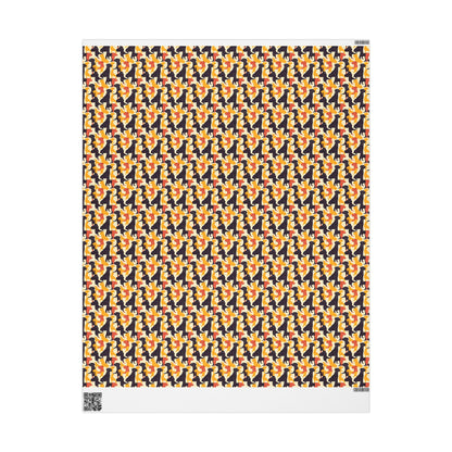 Modern Charm Labrador Chic Wrapping Paper