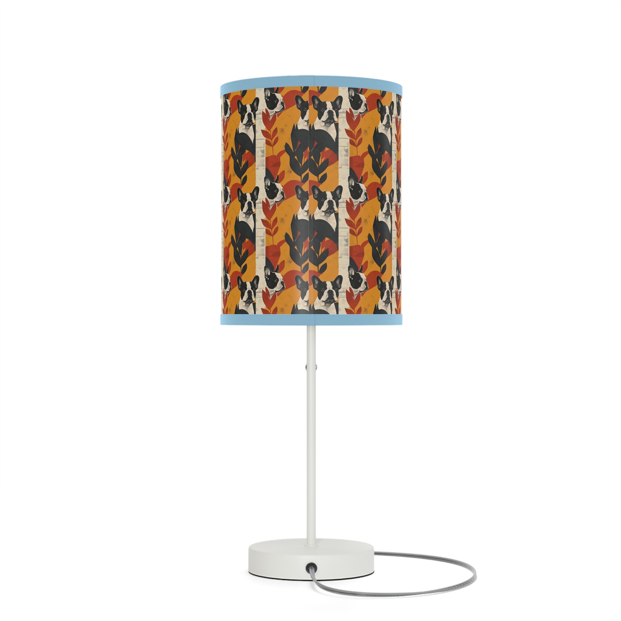 Chic Frenchie Charm Lamp on a Stand