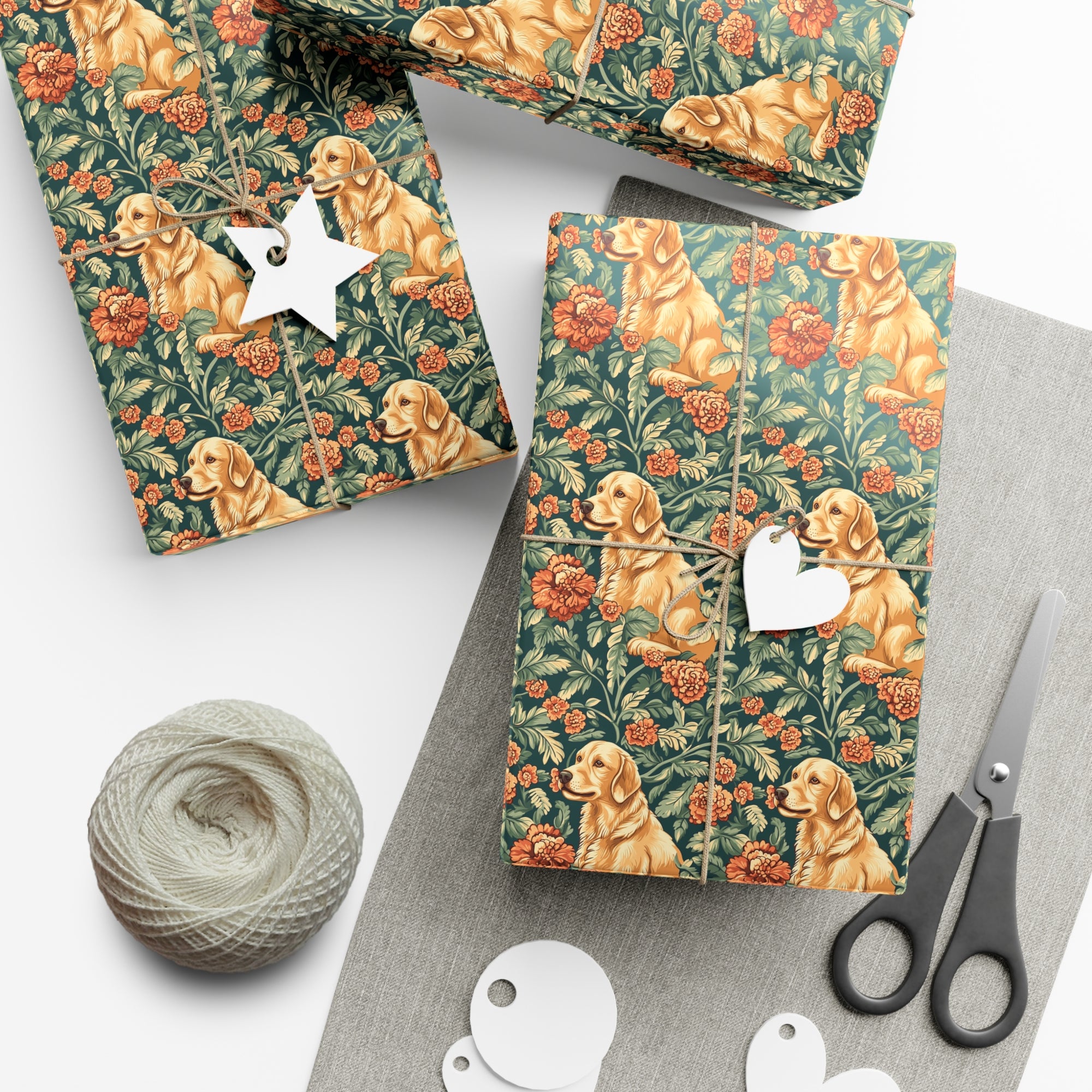 Blooming Goldie Glam Gift Wrap Papers