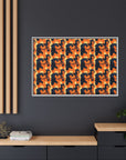 Rottweiler Chic Pawsitivity Matte Canvas, Framed