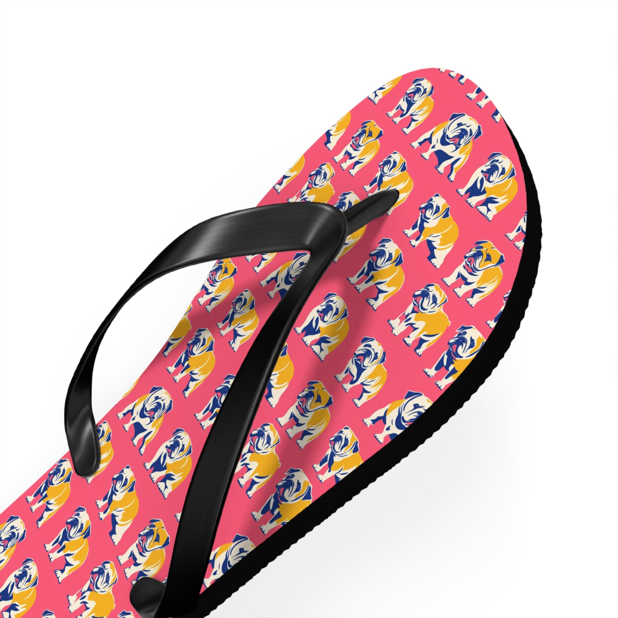 Bubblegum Glamour Bulldog Bouquet Flip Flops