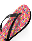 Bubblegum Glamour Bulldog Bouquet Flip Flops