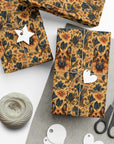 Autumnal German Shepherd Glamour Gift Wrap Papers