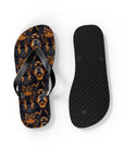 Modern Rottweiler Royalty Flip Flops