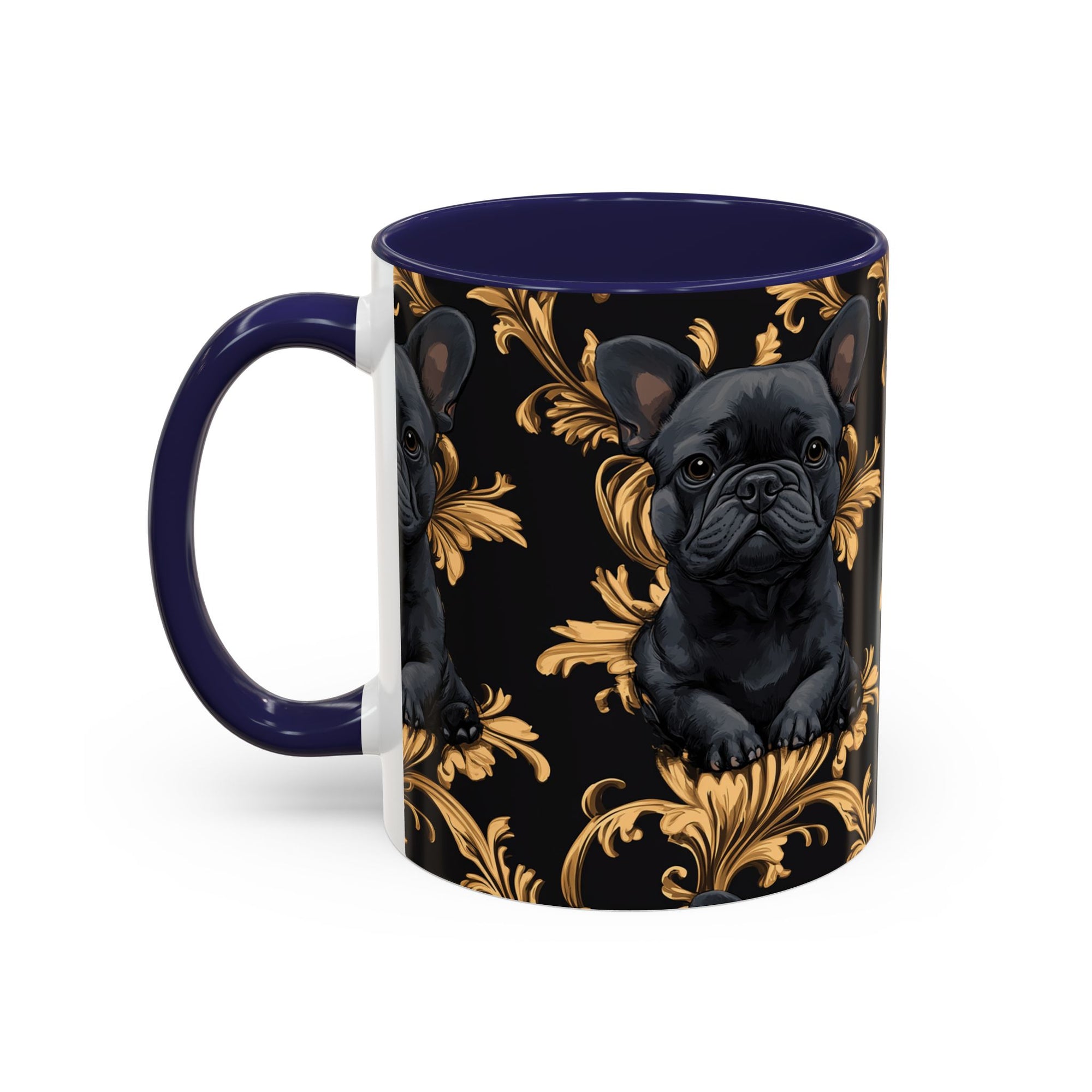 Regal Frenchie Noir Elegance Accent Coffee Mug