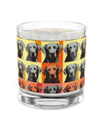 Whimsical Warhol Labrador Rocks Glass