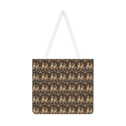 Beagle Blossom Bonanza Shoulder Tote Bag