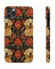 Golden Pawsatronic Tapestry Slim Phone Cases