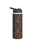 Dapper Dachshund Embroidery Elegance Stainless Steel Water Bottle