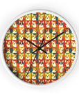 Corgi Chic Popart Pup Wall Clock