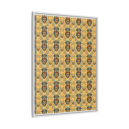 Royal Rottie Regalia Matte Canvas, Framed