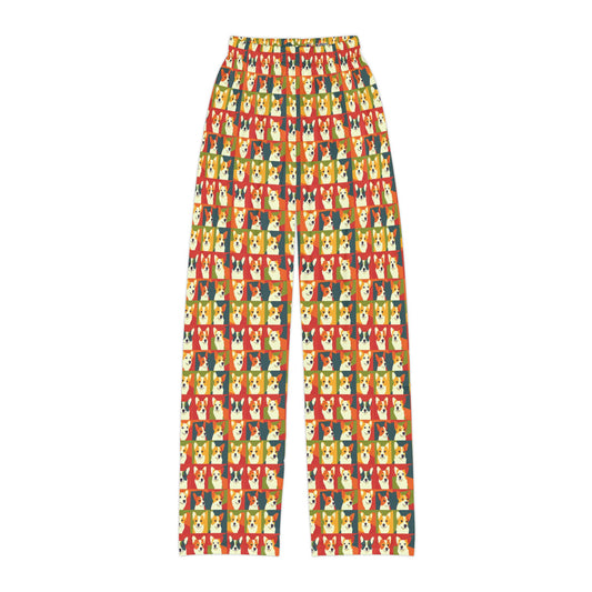 Corgi Chic Popart Pup Kids Pajama Pants