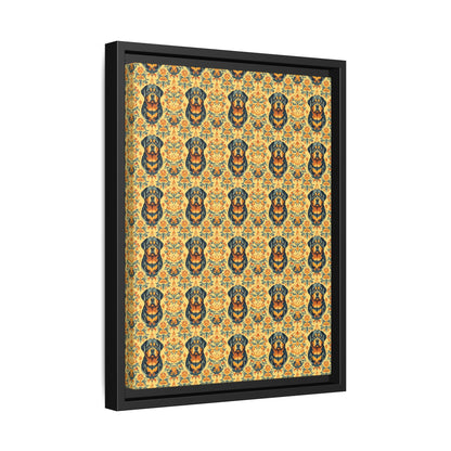 Royal Rottie Regalia Matte Canvas, Framed