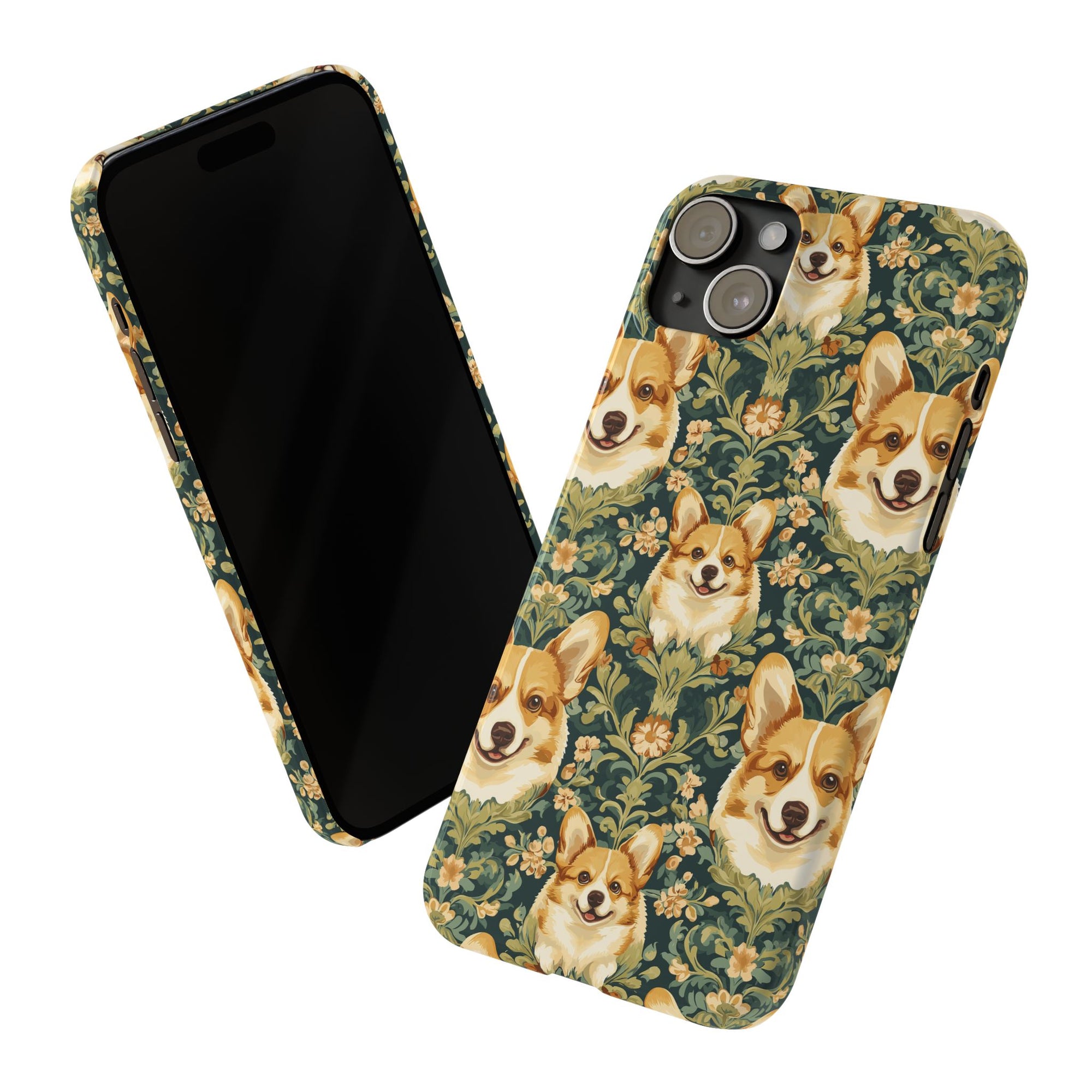 Corgi Charmz Slim Phone Cases