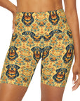 Royal Rottie Regalia High Waisted Yoga Shorts