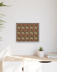 Blooming Pug Paradise Matte Canvas, Framed