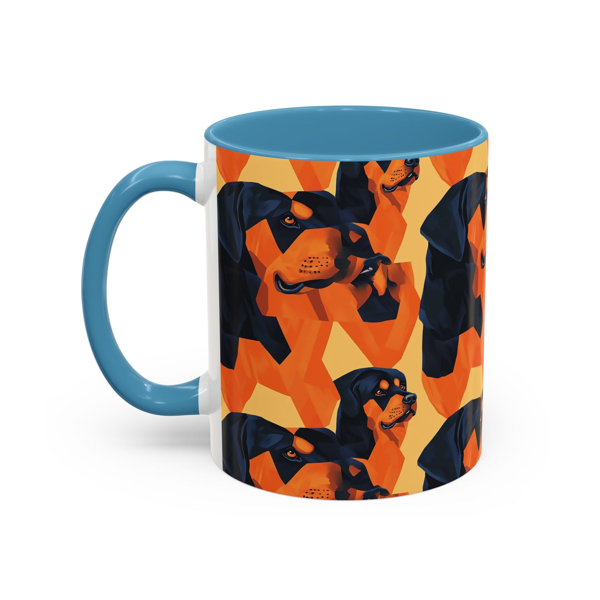 Rottweiler Chic Pawsitivity Accent Coffee Mug