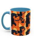 Rottweiler Chic Pawsitivity Accent Coffee Mug