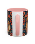 Floral Pawsome Dachsund Delight Accent Coffee Mug