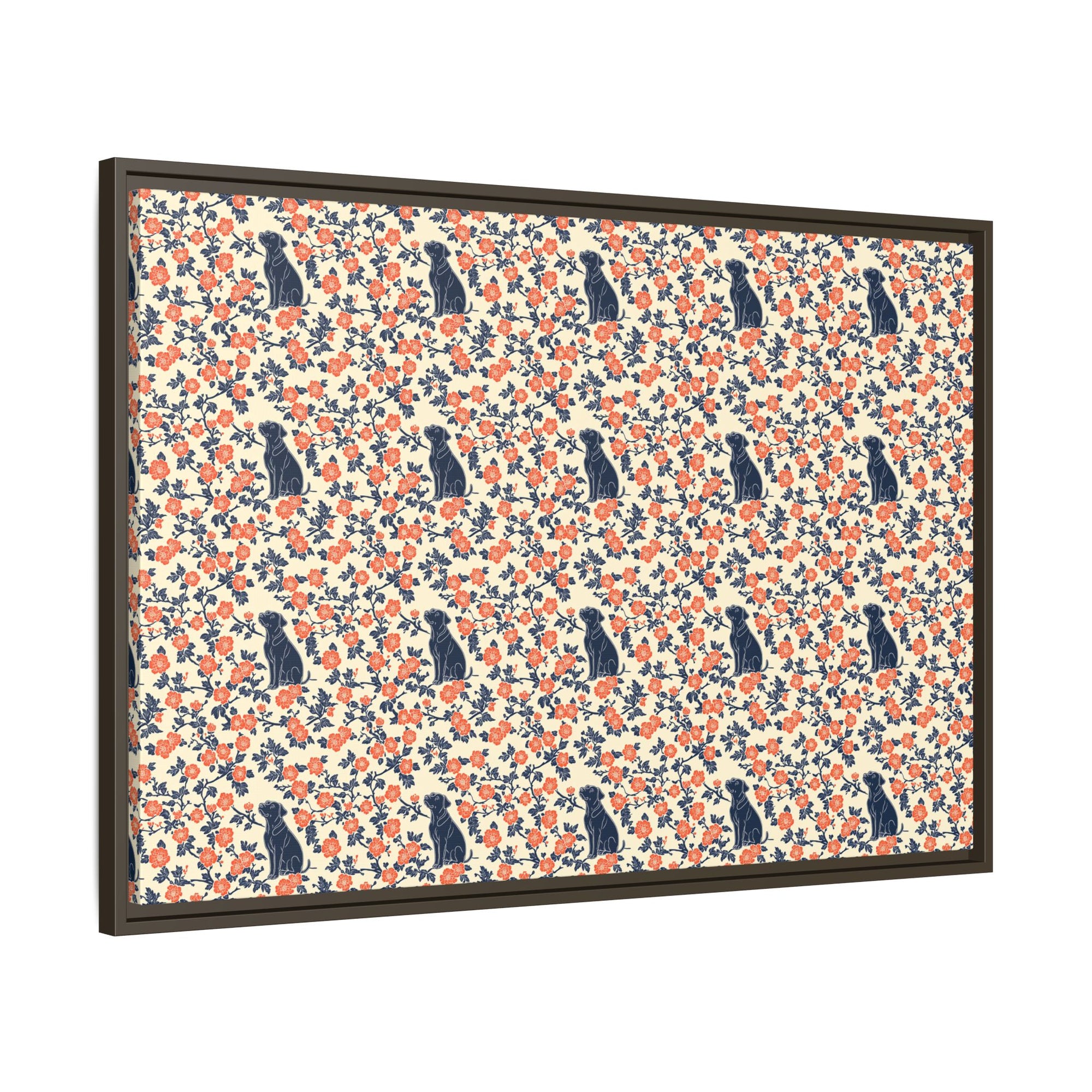 Bloomiful Lab Bouquet Matte Canvas, Framed