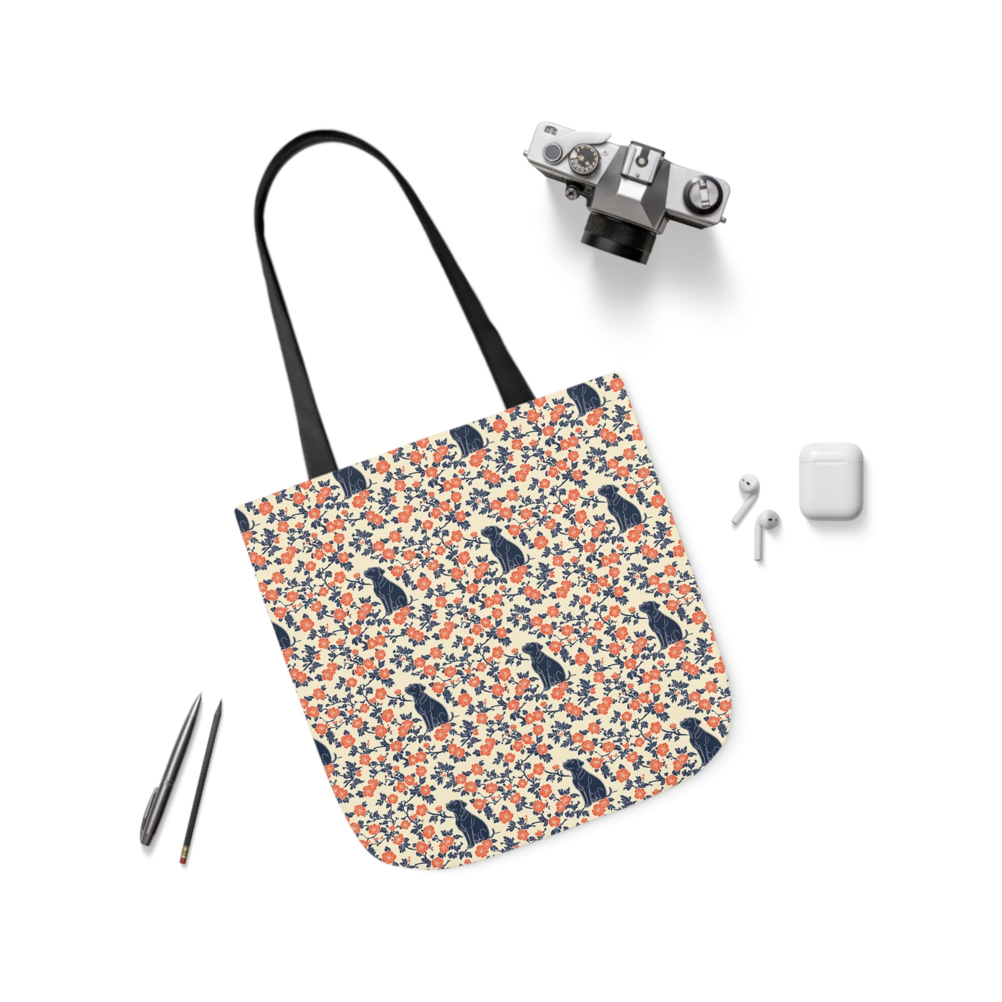 Bloomiful Lab Bouquet Canvas Tote Bag