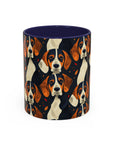 Beagle Glimmer Gaze Glamour Accent Coffee Mug