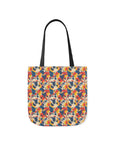 Bloom Pup Frenchietastic Splatter Canvas Tote Bag