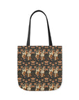 Beagle Blossom Bonanza Canvas Tote Bag